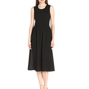 Lark & Ro Women's Sleeveless Smocked Midi Dress