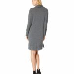 Sleeve Cowl Neck Sweater Dress