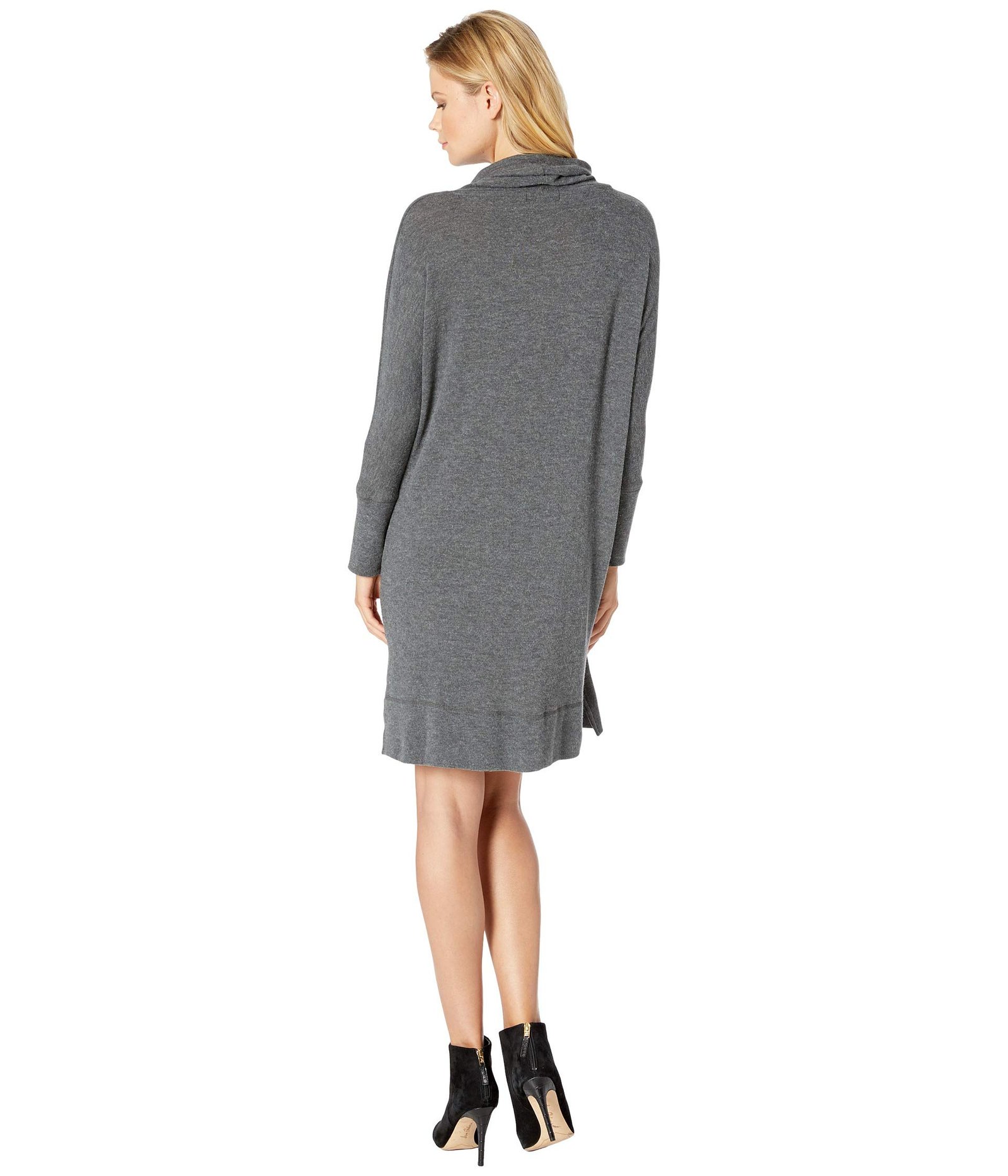 Sleeve Cowl Neck Sweater Dress
