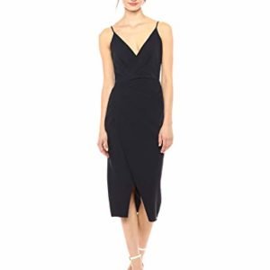 Betsey Johnson Faux Wrap Midi Dress