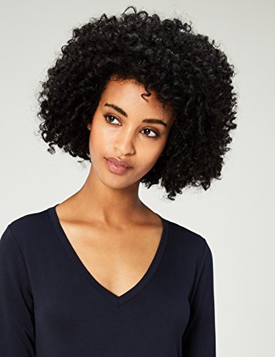 Jersey 3/4-Sleeve V-Neck T-Shirt Midi Dress for Winter - Image 4