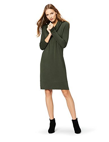 Supersoft Terry Long-Sleeve Cowl Neck Midi Dress - Image 2