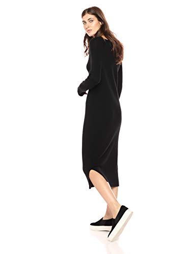Wool Blend V-Neck Sweater Midi Dress - Image 2