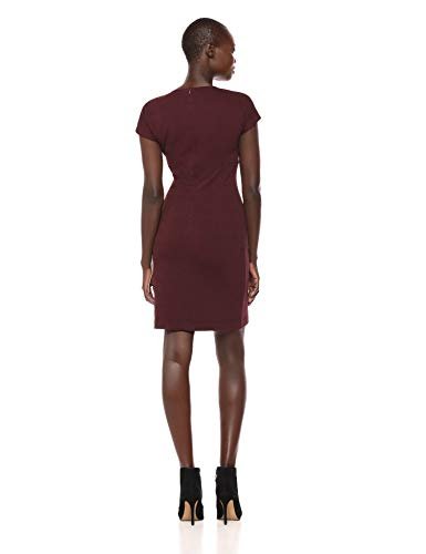Amazon Brand - Lark & Ro Women's Cap Sleeve Faux Wrap Sheath Dress - Image 2
