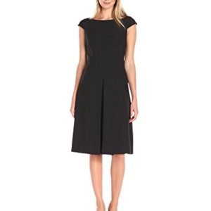 Amazon Brand - Lark & Ro Women's Cap Sleeve Inverted Pleat Midi Dress