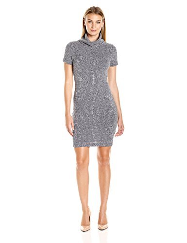 Amazon Brand - Lark & Ro Women's Short Sleeve Cowlneck Knit Dress
