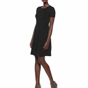 Lark & Ro Women's Half Sleeve Paneled Midi Dress