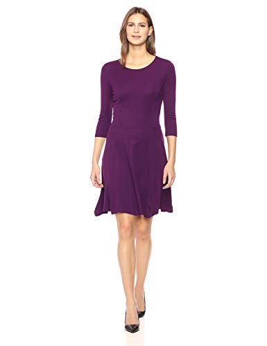 Sleeve Knit Fit and Flare Midi Dress - Image 2
