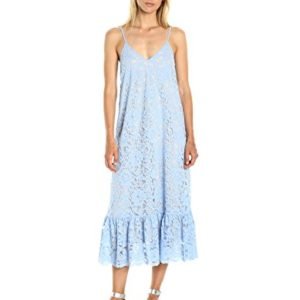 PARIS SUNDAY Women's Bottom Flounce Lace Slip Dress