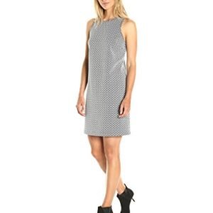 PARIS SUNDAY Women's Sleeveless Jacquard Keyhole Back Dress