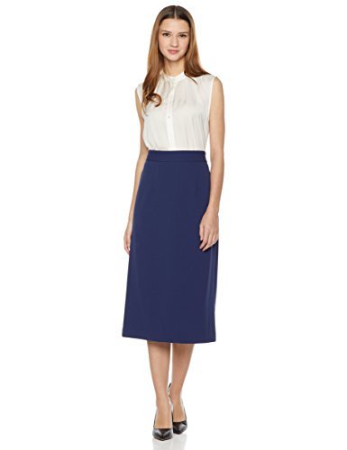 Essentialist Women's Stretch Knit Extended Length Pencil Skirt - Image 4