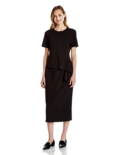 Essentialist Women's Stretch Knit Extended Length Pencil Skirt - Image 5
