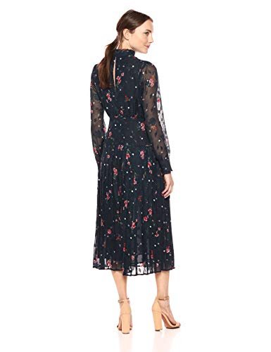 ASTR the label Women's Spencer Floral Long Sleeve Mock Neck Midi Dress - Image 2