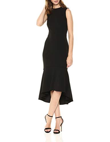 calvin klein flounce midi dress