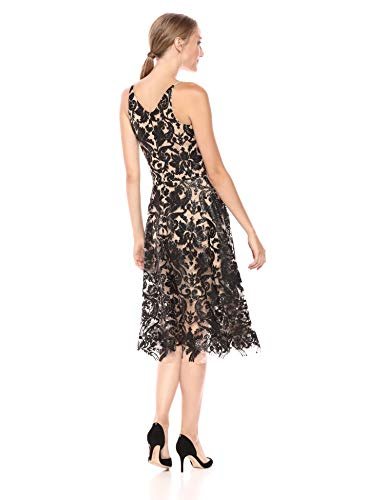 Dress the Population Women's Blair Plunging Fit and Flare Midi Dress - Midi Length Dress Deals & Offers Dress the Population Women's Blair Plunging Fit and Flare Midi Dress - Midi Length Dress Deals & Offers