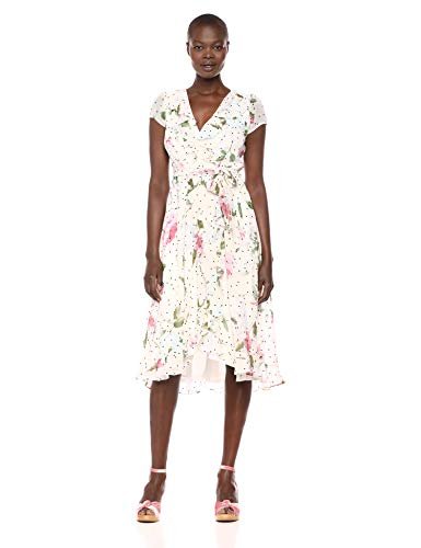 Gabby Skye Women's Short Sleeve Floral Ruffled Dress - Image 2