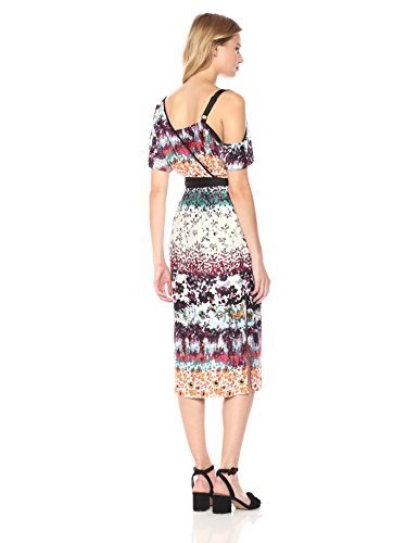 RACHEL Rachel Roy Women's Floral Asymmetrical Draped Dress - Image 2