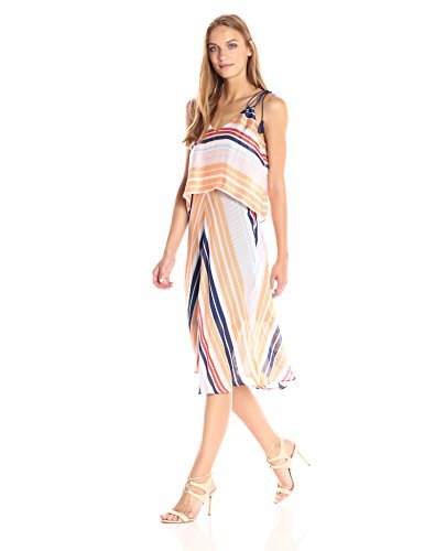 RACHEL Rachel Roy Women's Striped Midi Popover