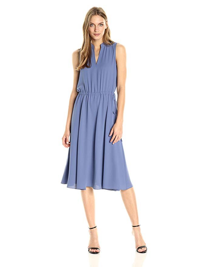 Anne Klein Women's Drawstring Waist Midi Dress - Image 4