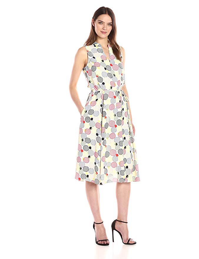 Anne Klein Women's Drawstring Waist Midi Dress - Image 5
