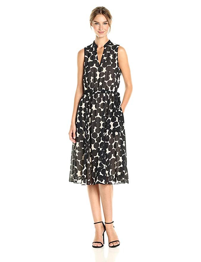 Anne Klein Women's Drawstring Waist Midi Dress - Image 6