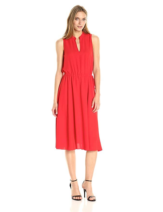 Anne Klein Women's Drawstring Waist Midi Dress - Image 7