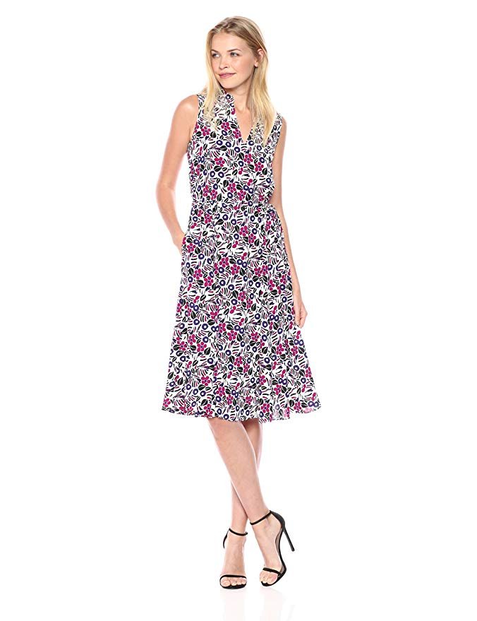 Anne Klein Women's Drawstring Waist Midi Dress - Image 9