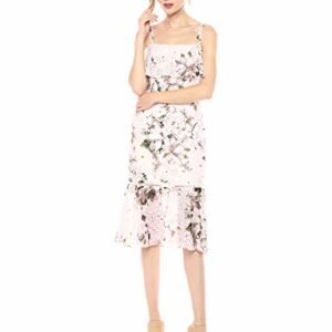 RACHEL Rachel Roy Women's Tiered Printed Lace Midi Dress